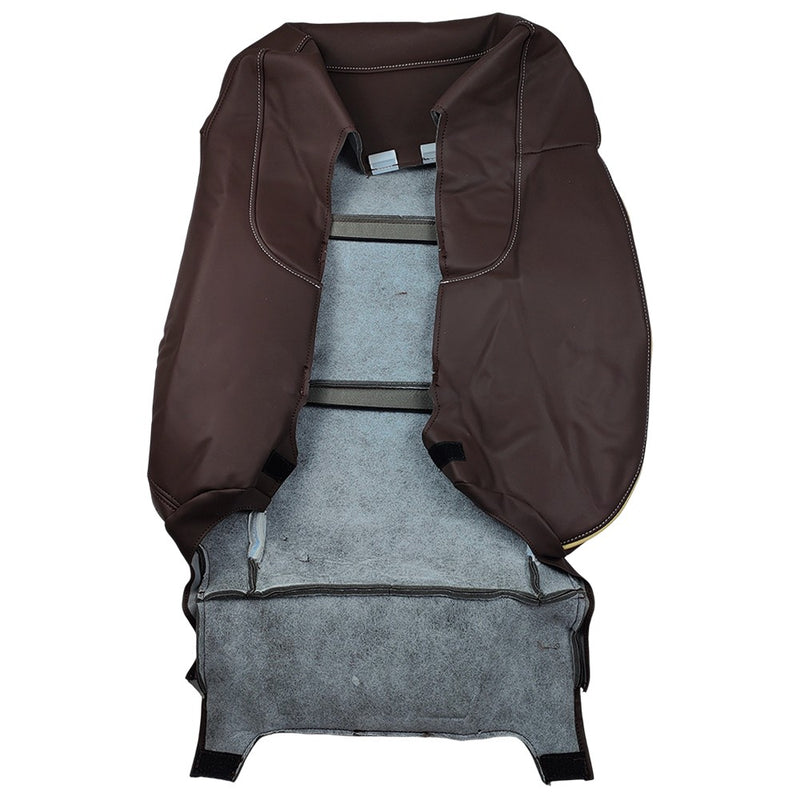 DURAFORCE Driver Leather Seat Cover Brown For 2014 2015-2019 Chevy Silverado HIGH COUNTRY