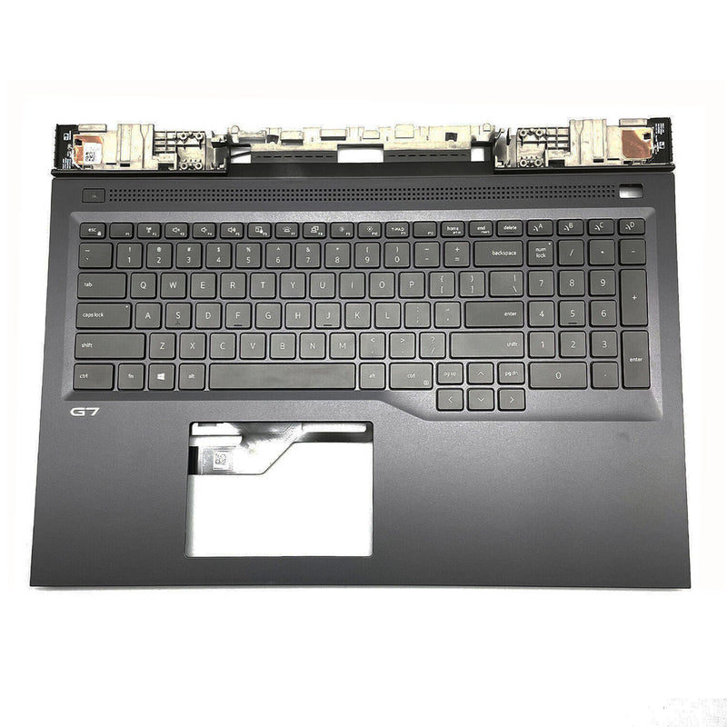 DURAFORCE For Dell 17 G7 7700 0RC7PR RC7PR US Palmrest Upper Case w/Backlit Keyboard Black