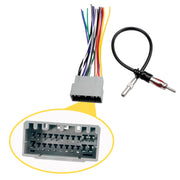 DURAFORCE Single DIN Radio Dash Kit W/Radio Wiring Antenna Adapter For 2002-2007 Chrysler