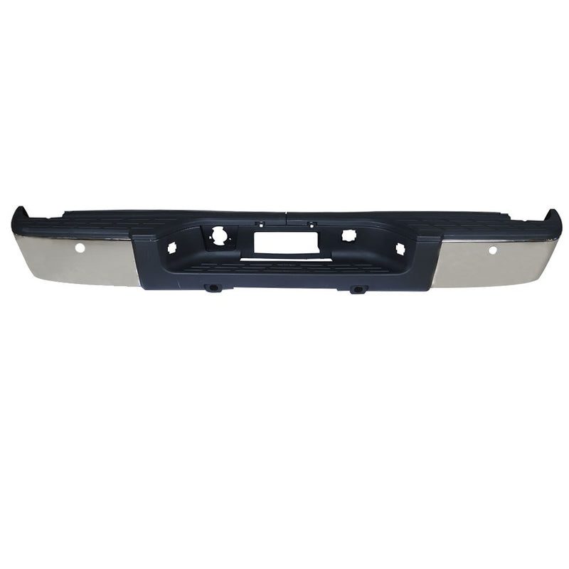 DURAFORCE Rear Bumper For Chevy Silverado GMC Sierra 1500 2007-2013 Chrome Steel GM1103148