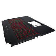 DURAFORCE New Palmrest Red Backlit Keyboard For MSI GL66 11UGK MS-1581 MS-1582 1583 15.6in