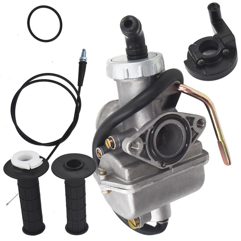 DURAFORCE Carburetor W/ Throttle&Cable Grip Casing Set For Honda XR80 XR80R XL75 XR75 XL70