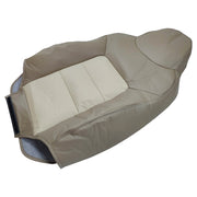 DURAFORCE Driver Side Top Leather Perforated Seat Cover Tan For Ford Expedition 2003-2006