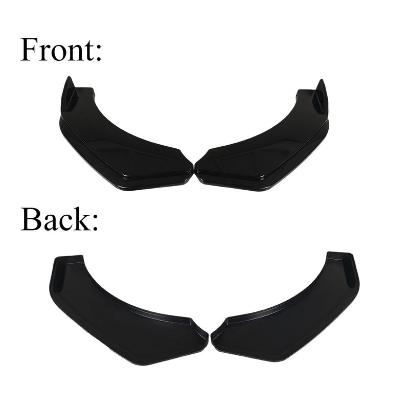 DURAFORCE For Chrysler 300 2006-2019 Front Bumper Lip Splitter Spoiler Chin Kit Gloss Blk