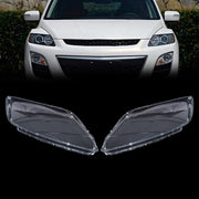 DURAFORCE Headlight Clear Lens Cover Replacement Left+Right Side For 2007-2012 Mazda CX-7