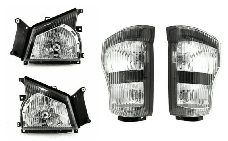 DURAFORCE Headlight Corner Light With Motor for Isuzu NPR NQR 2004 2007 for GMC W4500