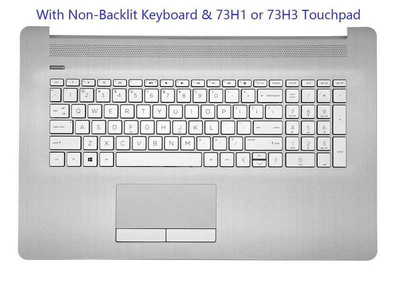 DURAFORCE New L92785-001 For HP 17-BY 17-CA Palmrest Non-Backlit Keyboard PTP Touchpad ODD