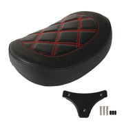 DURAFORCE Passenger Backrest Pad With Red Stitching For Touring CVO Glide Stree 1996-up