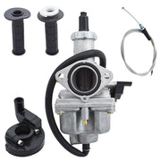 DURAFORCE Handlebar Hand Grips Throttle Cable Carburetor For Honda XR100 XR100R CRF100F