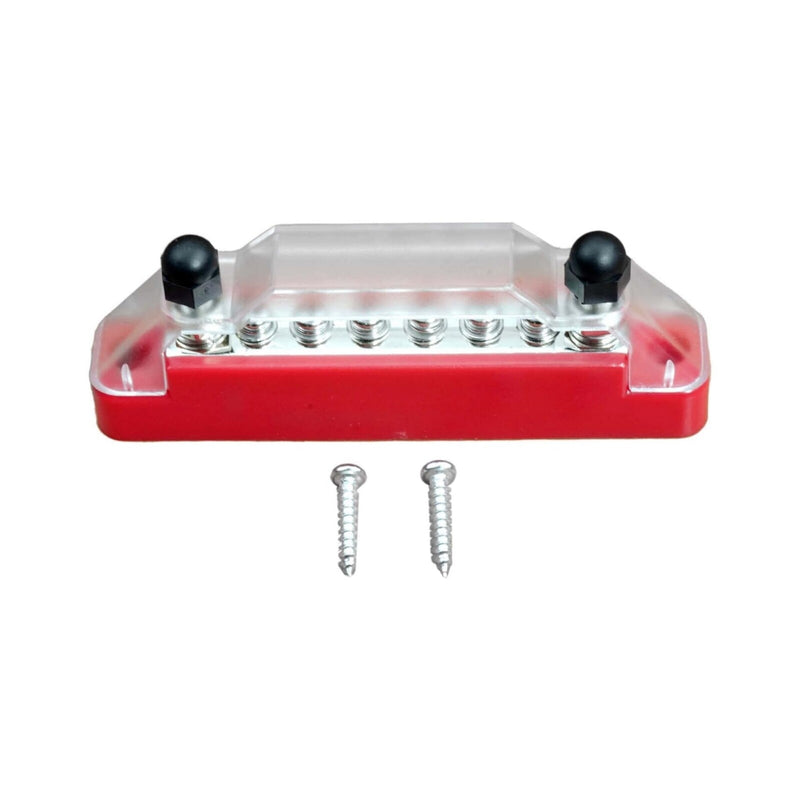 DURAFORCE Bus Bar Ground Power Distribution Terminal Block Power w/ 6 M4 Screws + 2 Studs