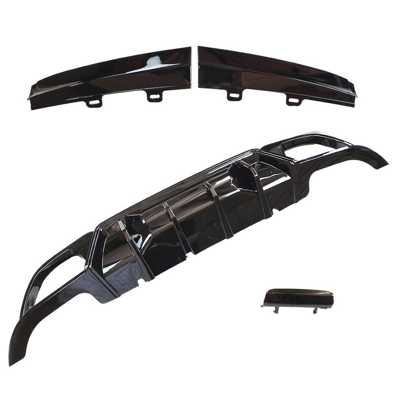 DURAFORCE Gloss Black Rear Diffuser For BMW 330e xDrive 2022 Base Sedan 4-Door L4 2.0L