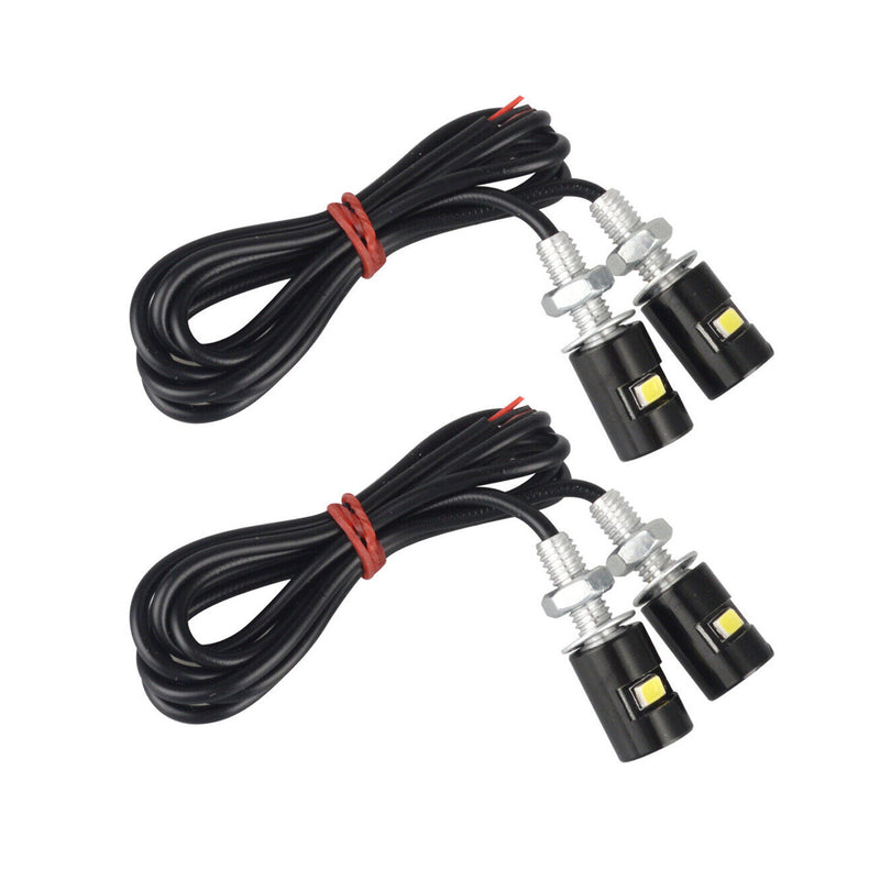 DURAFORCE 4Pack Motorcycle Car LED License Plate Light 5630/5730 SMD Screw Bolt Lamp Bulbs