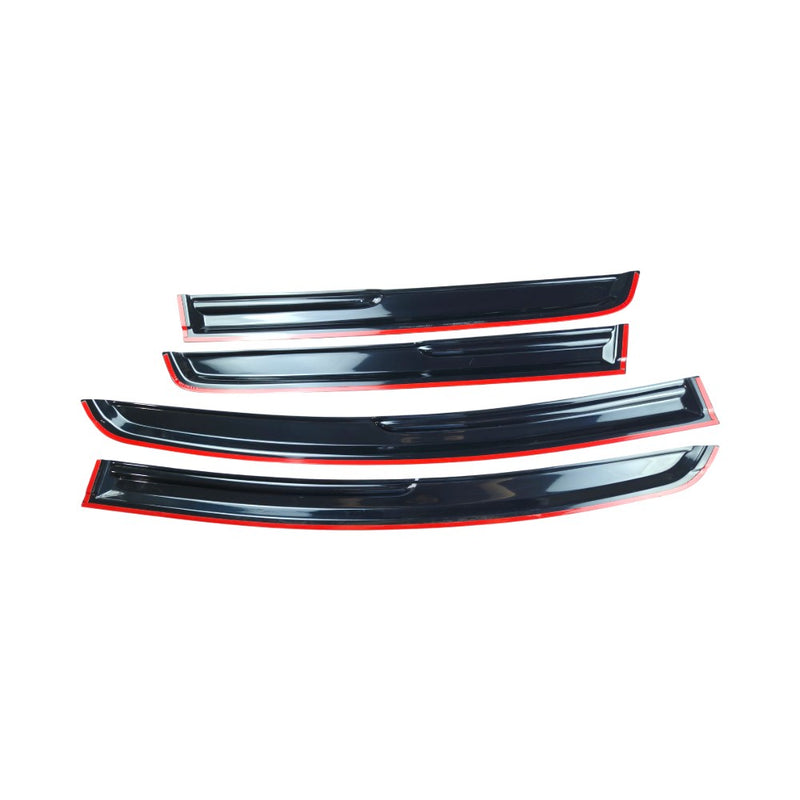 DURAFORCE For 2015-2020 Honda Fit Jazz GK5 3D Wavy Style Window Visors Rain Guards