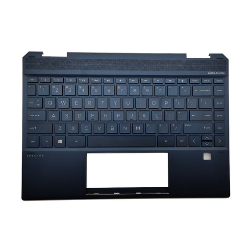 DURAFORCE Blue Palmrest Backlit Keyboard For HP Spectre X360 13-AP 13-AP0013DX L37683-001