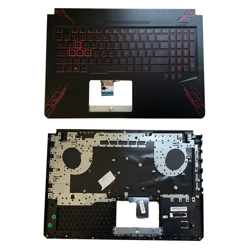 DURAFORCE For ASUS TUF Gaming FX504 FX504G FX80 FX80G Palmrest Backlit Keyboard Upper Case
