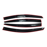 DURAFORCE 3D WAVY M STYLE WINDOW VISOR RAIN GUARD VENT FOR 2014-2018 KIA FORTE K3 SEDAN