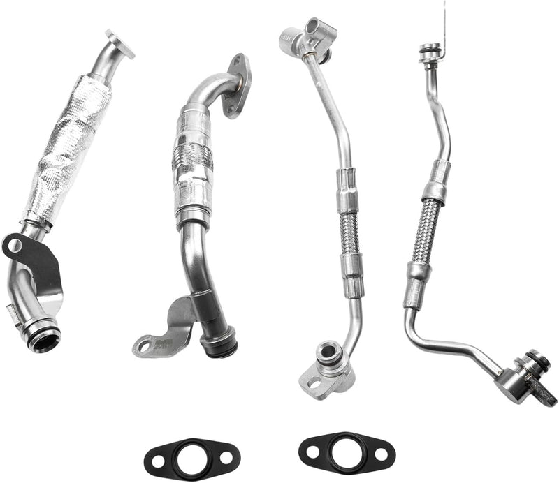 DURAFORCE Turbo Charger Coolant Hose Line Kit 11427563713 For Base 3.0L L6 BMW 335i 335xi