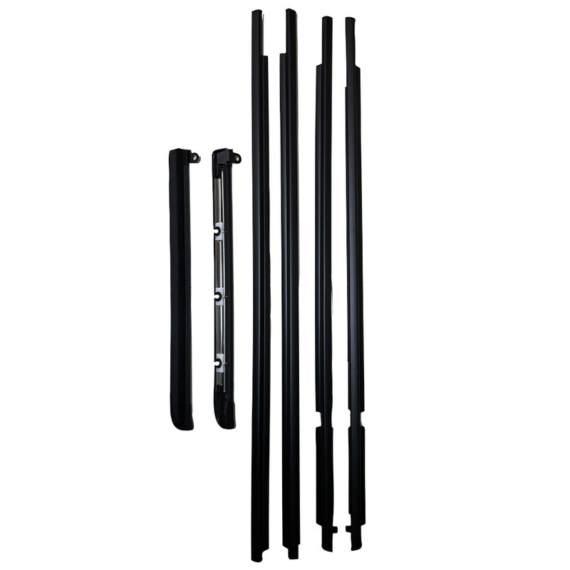 DURAFORCE Car Quarter Door Belt Moulding Black Set For 2003-2008 2009 Toyota Prado GX470