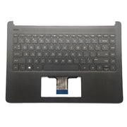 DURAFORCE Palmrest For HP 14-DQ1043CL 14-FQ 14-DQ Keyboard Non-Backlit Black M03796-001 US