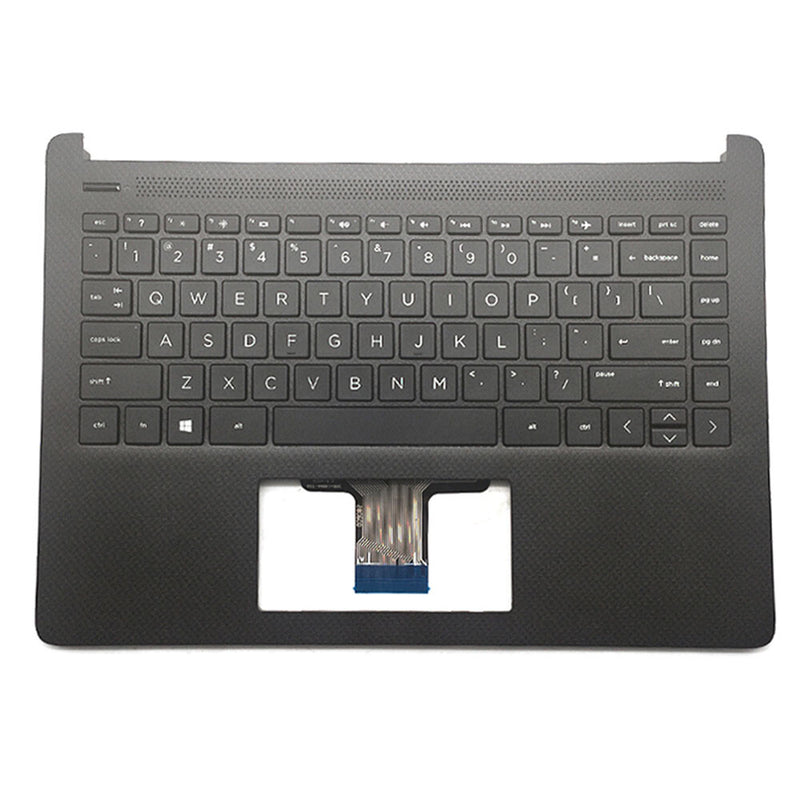 DURAFORCE Palmrest For HP 14-DQ1043CL 14-FQ 14-DQ Keyboard Non-Backlit Black M03796-001 US