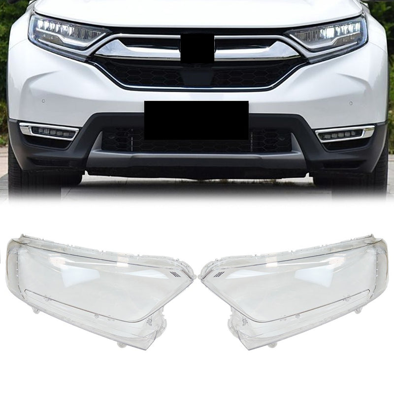 DURAFORCE A Pair Front Headlight Lens Cover Shell For Honda CR-V 2017-2022