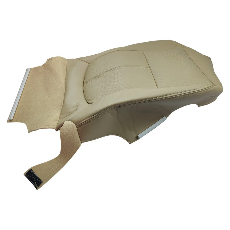 DURAFORCE Passenger Bottom Leather Seat Cover Tan For 2011 2012 - 2014 Ford F150 Lariat