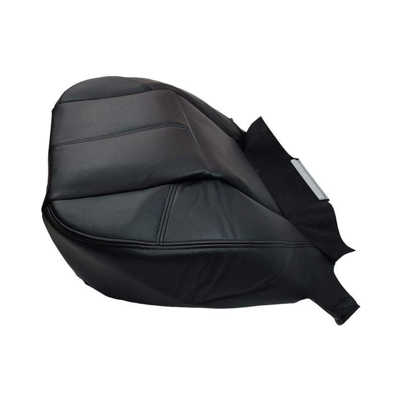 DURAFORCE Driver Passenger Leather Seat Cover Black For Chevy Silverado 1500 2500 2007-14