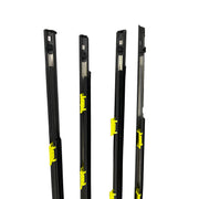 DURAFORCE New 4x Window Trim Glass Door Belt Rubber Black Fit For 96-00 Honda Civic DX 4D