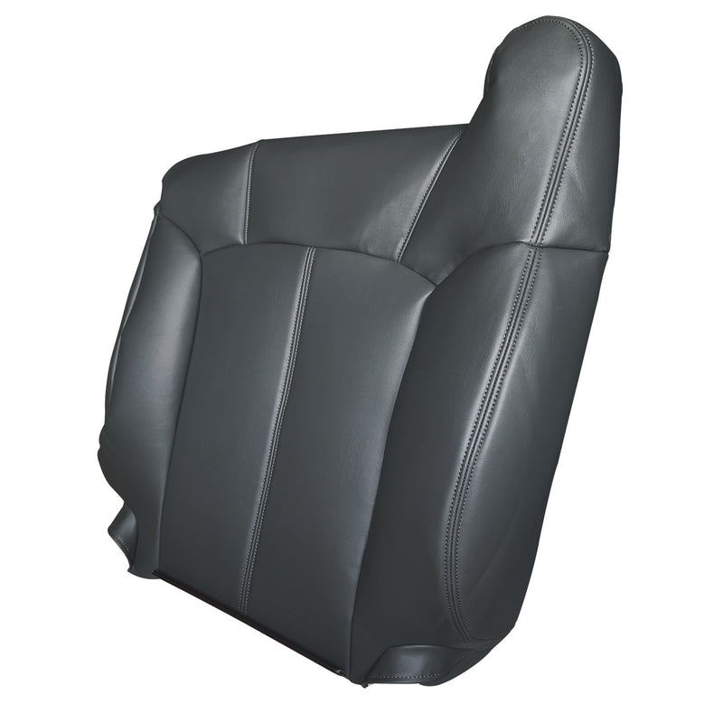 DURAFORCE For 1999-2002 Chevy Silverado 1500 Driver & Passenger Leather Seat Cover Black