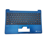 DURAFORCE New Palmrest Keyboard For Gateway GWTN141-6BL GWTN141-10BL GWTN141-4BL Blue 14in