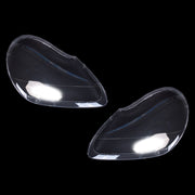 DURAFORCE For Porsche Cayenne 2003-2006 2PCS Car Headlight Lens Cover Shell+Glue Clear L+R