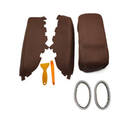 DURAFORCE For Toyota Avalon 2013 2014-2018 Console Lid Armrest & Door Panel Cover Brown