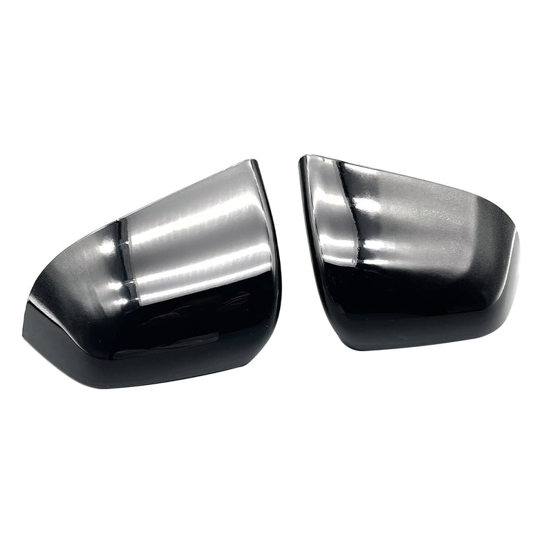 DURAFORCE 2PCS Left + Right Rear View Side Mirror Cover Skull Cap Black For Tesla Model y