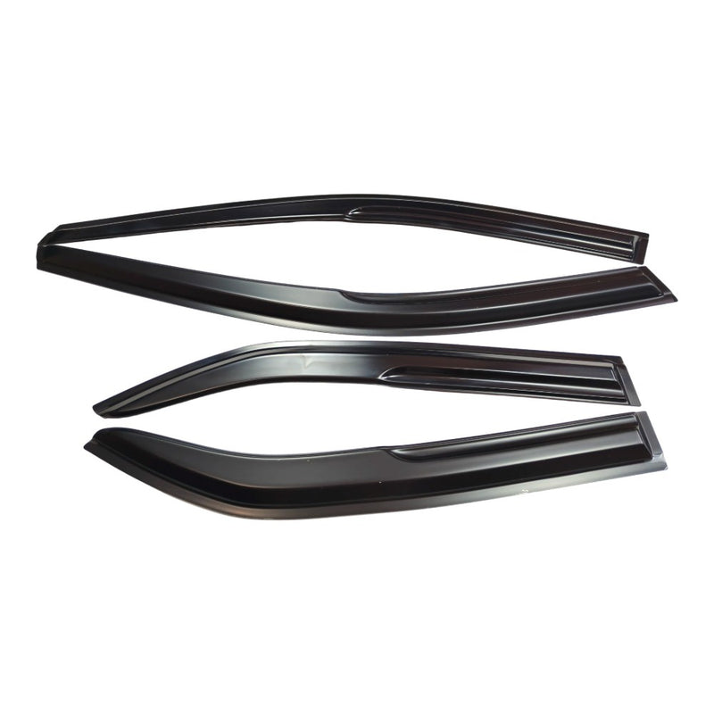 DURAFORCE Window Visors Rain Guards For 2012-2017 Toyota Camry 3D Wavy M Style Ş