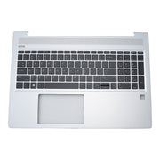 DURAFORCE New Silver Palmrest w/ Backlit Keyboard L45090-001 For HP ProBook 450 G6 450 G7