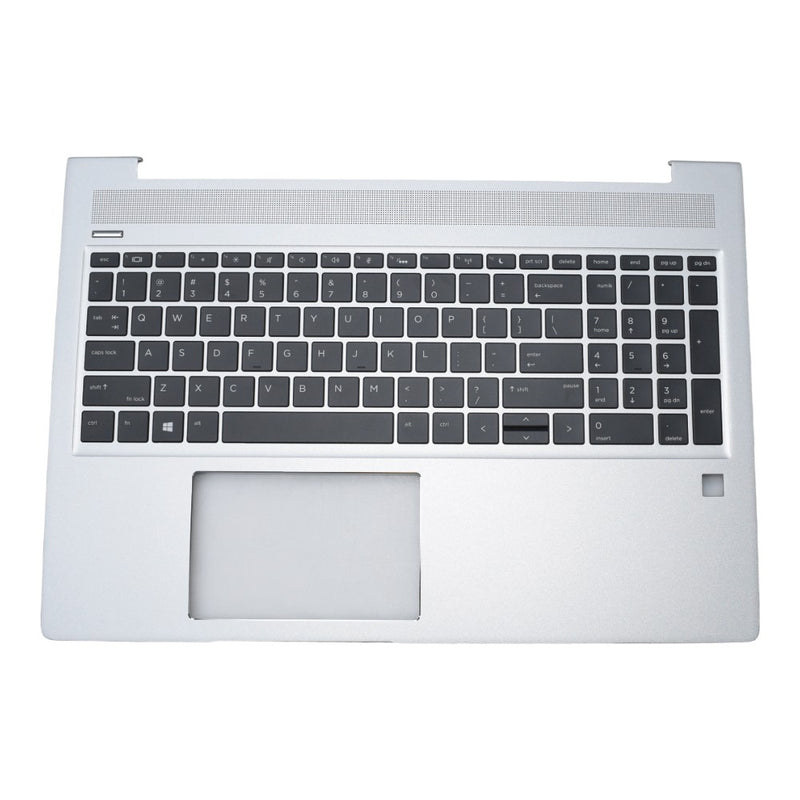 DURAFORCE New Silver Palmrest w/ Backlit Keyboard L45090-001 For HP ProBook 450 G6 450 G7