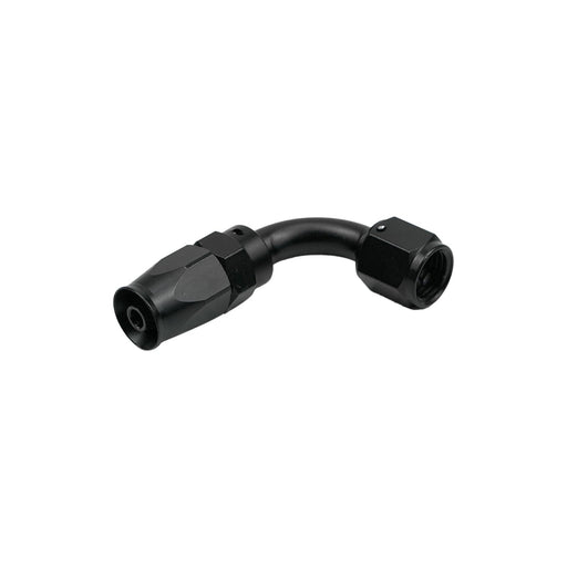 DURAFORCE 90 Degree Swivel 6AN Hose End Fitting Aluminum Black