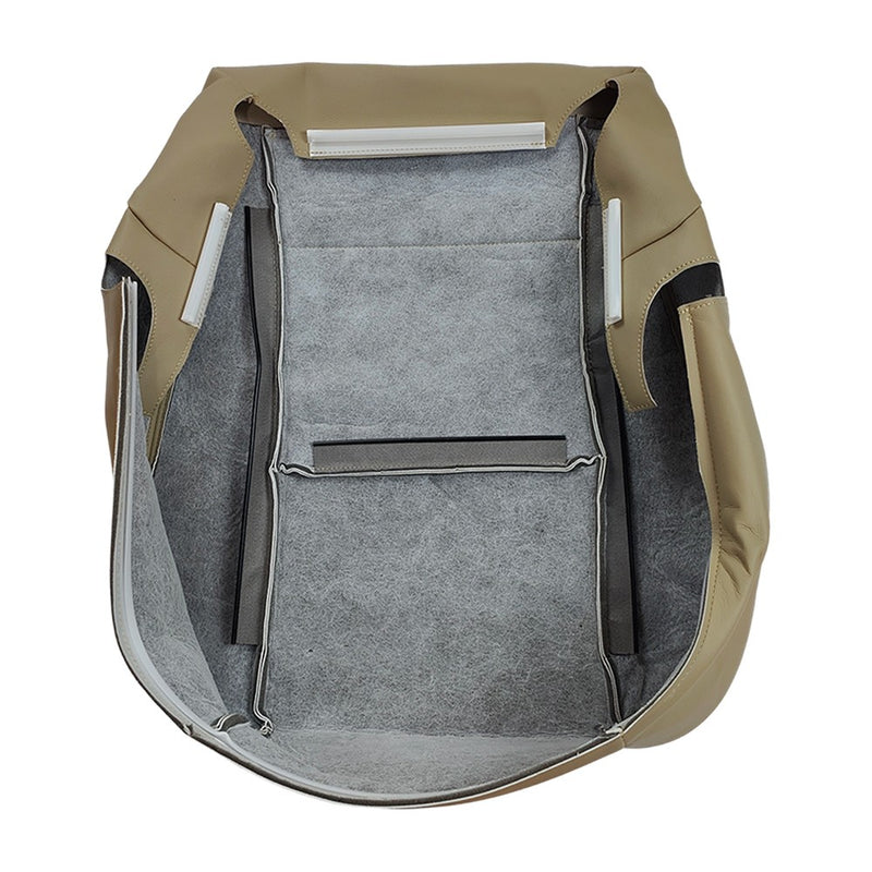 DURAFORCE Driver Side Bottom Leather Seat Cover Tan For 2000-2004 Toyota Tundra Sequoia