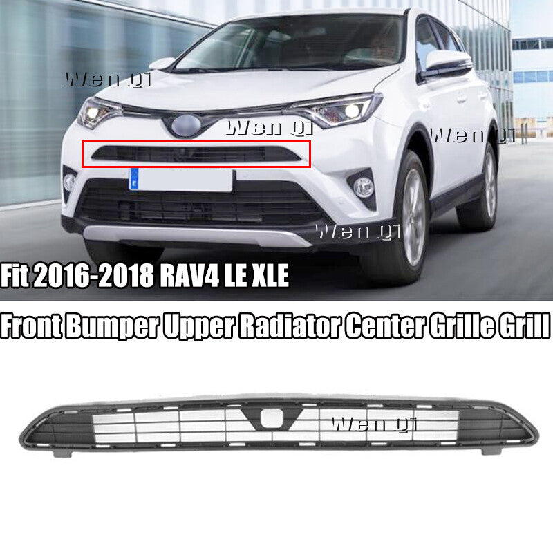 Fit 2016-2018 Toyota RAV4 LE XLE Front Bumper Upper Radiator Center Grille Grill
