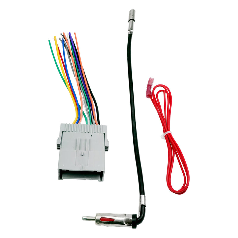 DURAFORCE Stereo Wiring Harness W/Antenna Plug to Radio Connector kit For 2003-06 Chevry