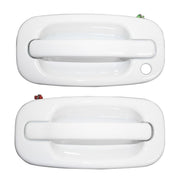DURAFORCE New 4 PCS Exterior Olympic White Door Handle Fit For 1999-2006 2007 Silverado US