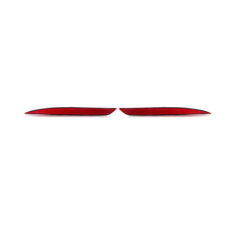 DURAFORCE Tail Rear Bumper Reflector Red Pair LH RH For Tesla Model Y 2022 2021 2020