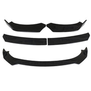 DURAFORCE For Dodge Charger 2007-2014 Glossy Black Front Bumper Lip Spoiler Body Kit Side