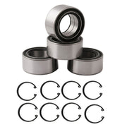 DURAFORCE Front & Rear Wheel Bearings & Ring Clip For Polaris RZR 900 1000 2011-2020