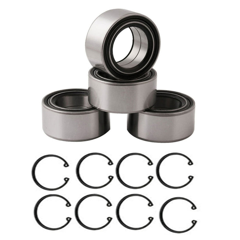 DURAFORCE Front & Rear Wheel Bearings & Ring Clip For Polaris RZR 900 1000 2011-2020