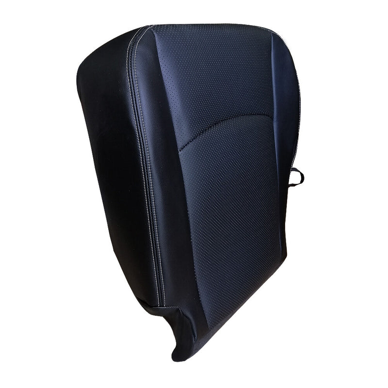DURAFORCE For 2013-2018 Dodge Ram 1500 2500 Laramie Driver Bottom Leather Seat Cover Black