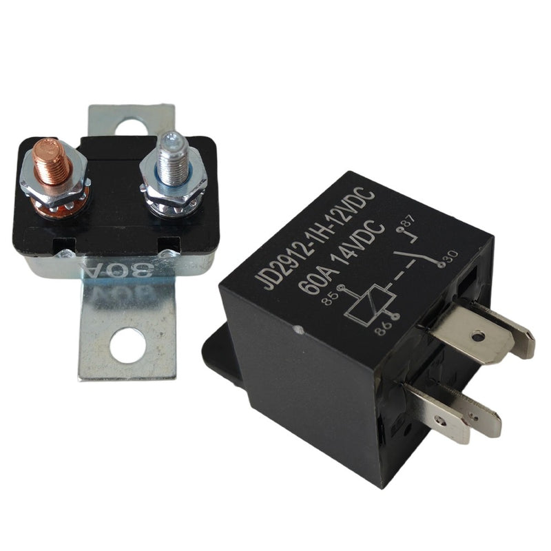 DURAFORCE Adjustable 12V Electric Radiator Fan Thermostat 3-Pin Control Relay Wire Kit New