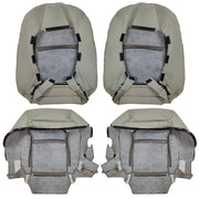 DURAFORCE For 2007-2012 Lexus ES350 Driver Passenger Bottom & Top Leather Seat Cover Gray