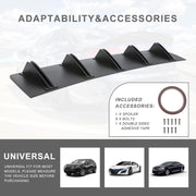 DURAFORCE For 2013-2017 Honda Accord 10 Fins Rear Bumper Diffuser Spoiler Lip Splitter
