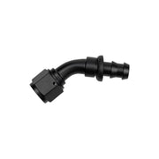 DURAFORCE End AN8 Female Swivel Push-on Hose Barb Fuel Line Adaptor Aluminum Black